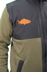 Oslo Fisherman Balık Nakışlı Fermuarlı Sweatshirt