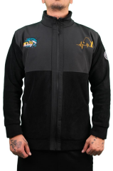 Oslo Fisherman Balık Sevdası Nakışlı Fermuarlı Polar