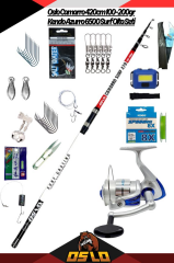 Oslo Camarro 420cm 100-200gr Kendo Azurro 6500 Surf Olta Seti