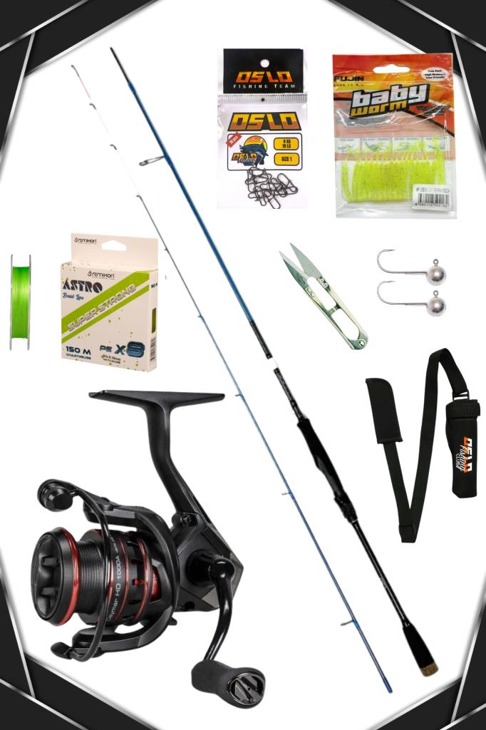 Oslo Rock Game 213cm 0,5-7gr Ceymar 1000 8 Örgü LRF Olta Seti