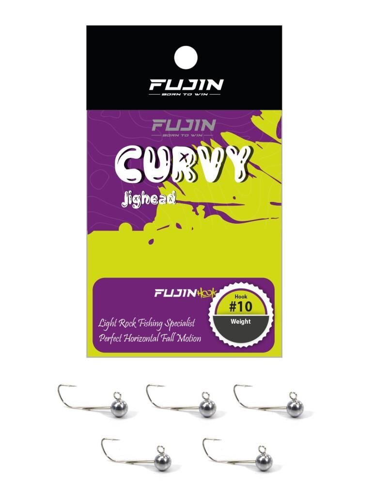 Fujin Curvy Jig Head #8 LRF Aji Jighead