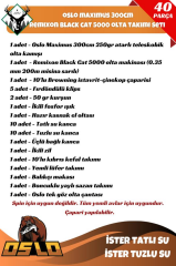 Oslo Maxımus 300cm 250gr Remixon Black Cat 5000 Olta Takımı Seti