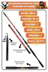 Oslo Maxımus 300cm 250gr Remixon Black Cat 5000 Olta Takımı Seti