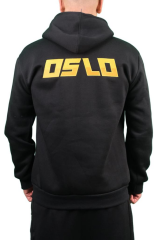 Oslo Bear Siyah Nakışlı Kapüşonlu Sweatshirt