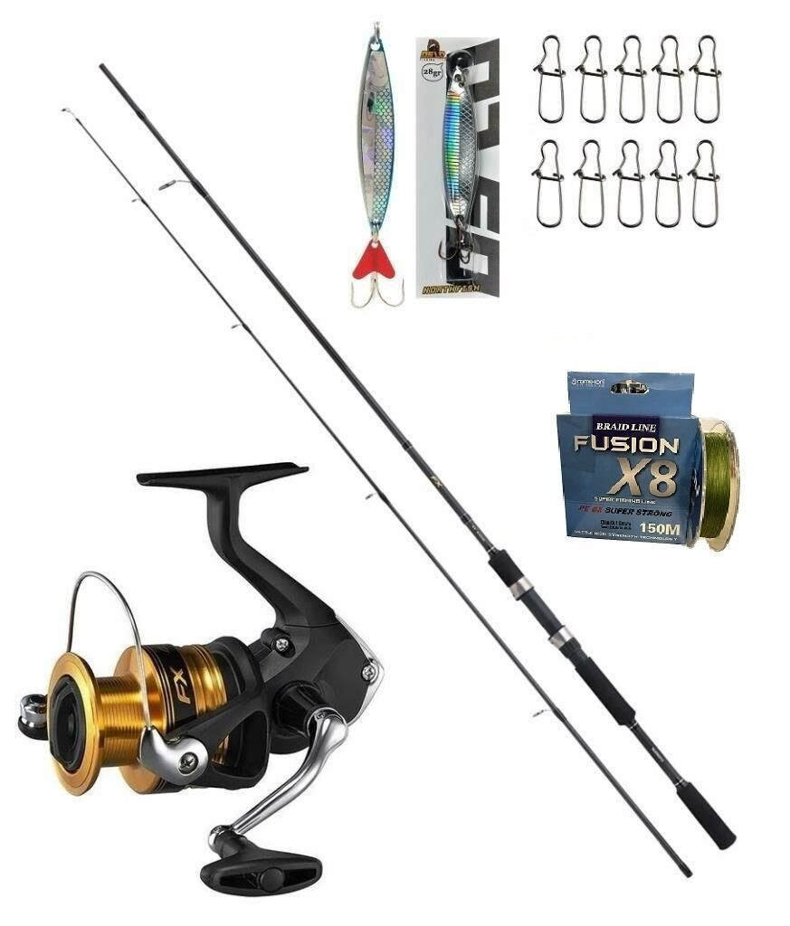 Shimano FX C3000 FX XT 270 Cm 10-30 Gr 8 Örgü Spin Olta Seti