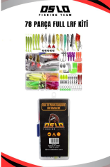 Oslo 78 Parça Tam Takım Tatlı Ve Tuzlu Su Maket,Silikon,Kaşık,Kanca Lrf Olta Kiti