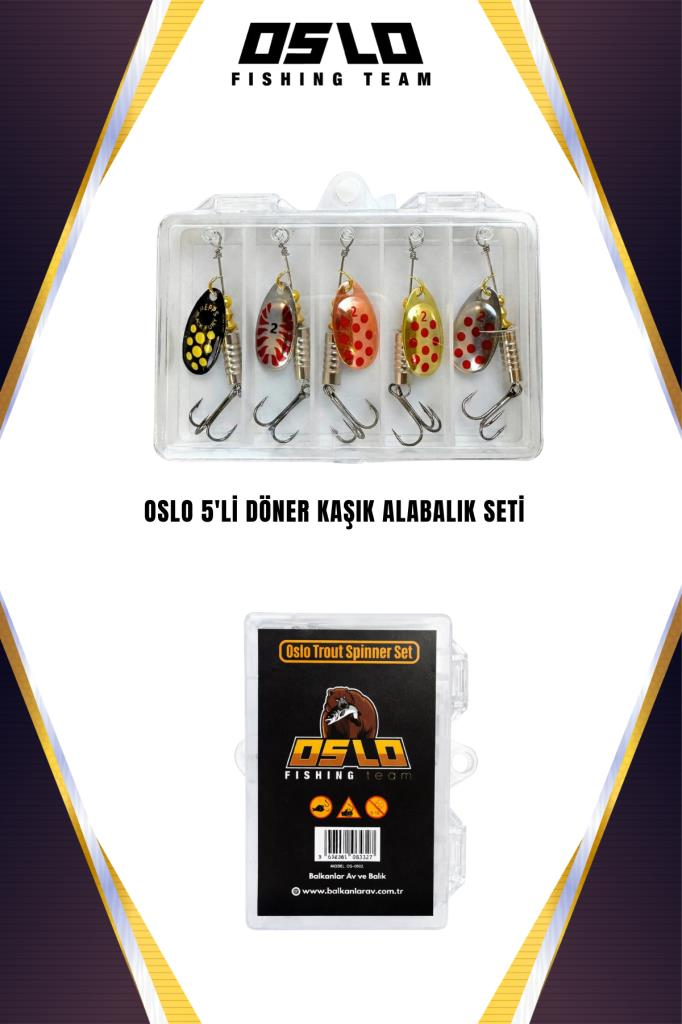 Oslo 5'li Döner Kaşık Alabalık Seti