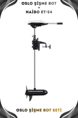 Oslo Fishing Team 2.40mt Kamuflaj 0.90mm Şişme Bot Haibo ET-54 Deniz-Göl Bot Seti