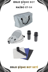 Oslo Fishing Team 2.40mt Kamuflaj 0.90mm Şişme Bot Haibo ET-54 Deniz-Göl Bot Seti