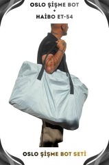 Oslo Fishing Team 2.40mt Kamuflaj 0.90mm Şişme Bot Haibo ET-54 Deniz-Göl Bot Seti