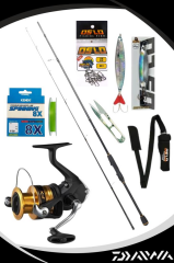 Daiwa RX Lure BF 270cm 10-35gr Shimano FX 4000 8 Örgü Spin Olta Seti