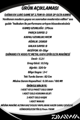 Daiwa RX Lure BF 270cm 10-35gr Shimano FX 4000 8 Örgü Spin Olta Seti