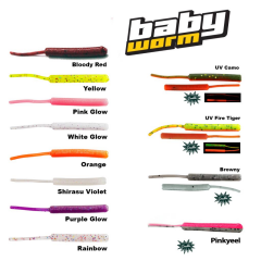 Fujin Baby Worm 5.2 cm Floating LRF Silikonu Pearl White