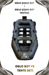 Oslo Fishing Team Kamuflaj 0.90mm Şişme Bot Ve Tente Seti