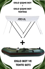 Oslo Fishing Team Haki Şişme Bot Ve Tente Seti