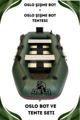 Oslo Fishing Team Haki Şişme Bot Ve Tente Seti