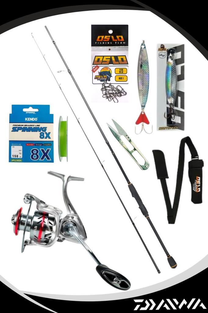 Daiwa RX Lure BF 270cm 10-35gr Oslo Prime 3000 8 Örgü Spin Olta Seti