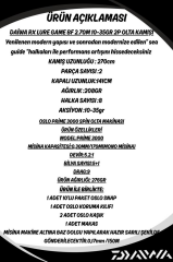 Daiwa RX Lure BF 270cm 10-35gr Oslo Prime 3000 8 Örgü Spin Olta Seti