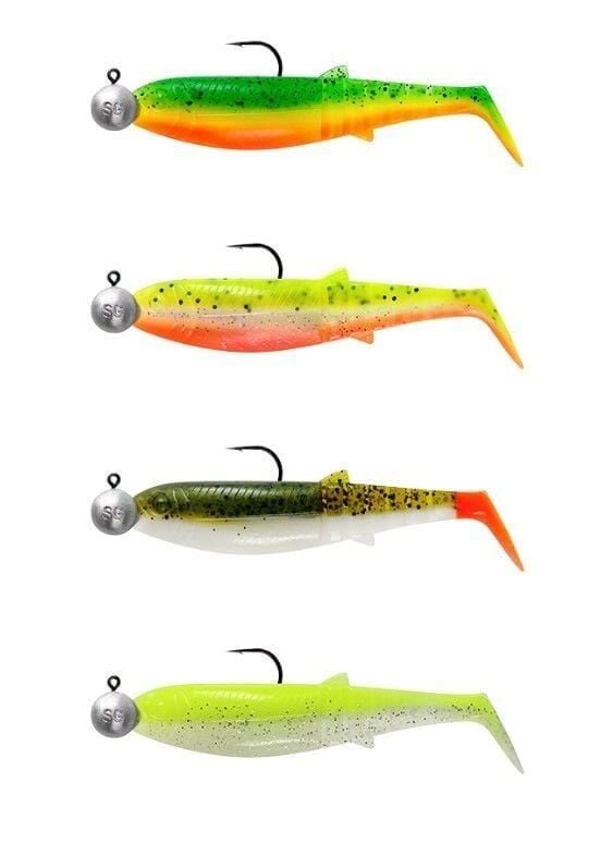 Savage Gear Cannibal Shad 12.5cm 20gr+12.5gr #5/0 Dark Water 4+4 Adet Silikon Balık