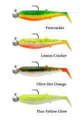 Savage Gear Cannibal Shad 12.5cm 20gr+12.5gr #5/0 Dark Water 4+4 Adet Silikon Balık